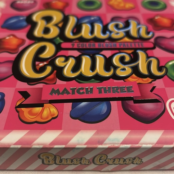 Blush Crush 9 Color Blush Palette Match Three by Rude Cosmetics full size 0.67oz - Picture 2 of 8